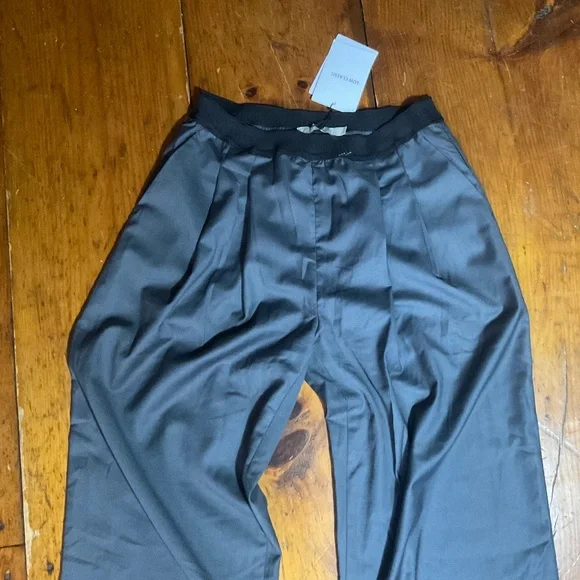 Low Classic NWT Pants Elastic Waistband Logo Pull On Gray - Picture 2 of 13